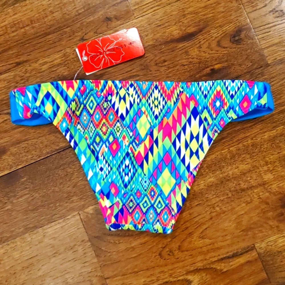 Gossip womens geometric print swim bottoms size S